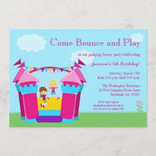 Invitation de fête d'anniversaire de maison du