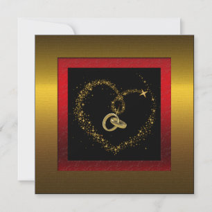 Invitation de fête d'anniversaire de mariage de 50