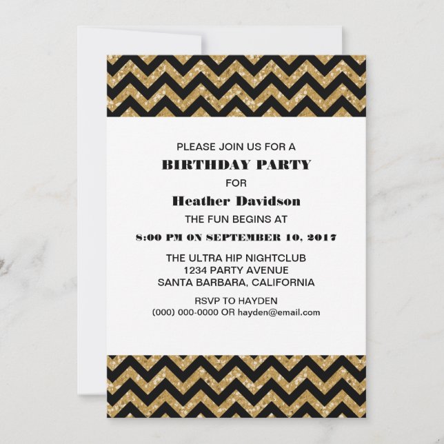 Invitation de fête d'anniversaire de parties (Devant)