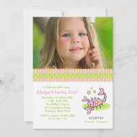 Invitation de fête d'anniversaire de photo de