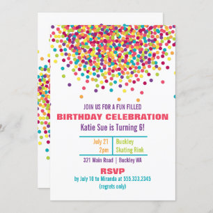 Invitation de fête d'anniversaire de photo de