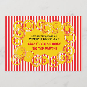 Invitation de fête d'anniversaire de remous