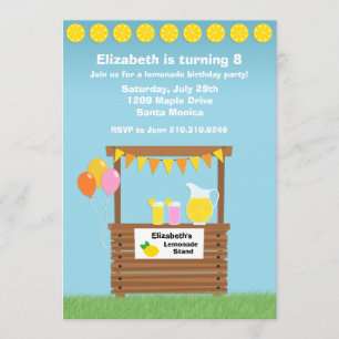 Invitation de fête d'anniversaire de stand de