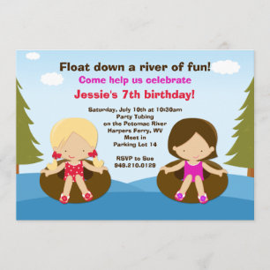 Invitation de fête d'anniversaire de tuyauterie de