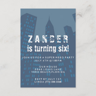 Invitation de fête d'anniversaire de ville de