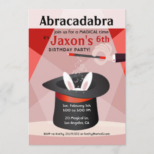 Invitation de fête d'anniversaire d'enfant de