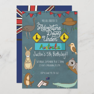 Invitation de fête d'anniversaire d'enfants à