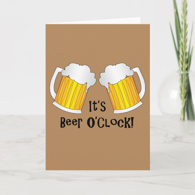 Invitation de fête d'anniversaire des bières (Devant)