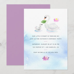 Invitation de fête d'anniversaire des enfants d'aq