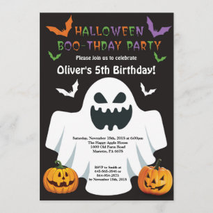 Invitation de fête d'anniversaire d'Halloween
