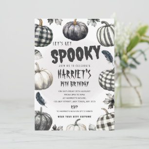 Invitation de fête d'anniversaire d'Halloween Citr