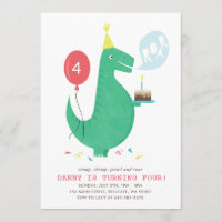 Invitation de fête d'anniversaire d'hurlement de T