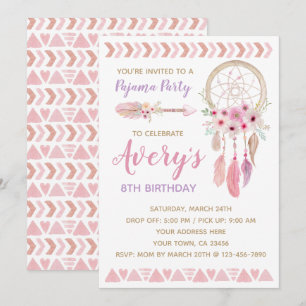 Invitation de fête d'anniversaire Dreamcatcher