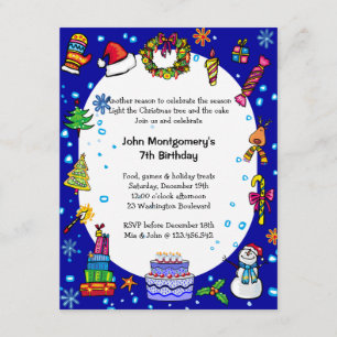 Invitation de fête d'anniversaire du pays des