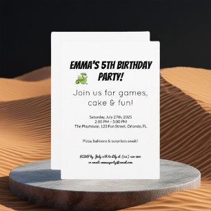 Invitation de fête d'anniversaire en ligne   Perso