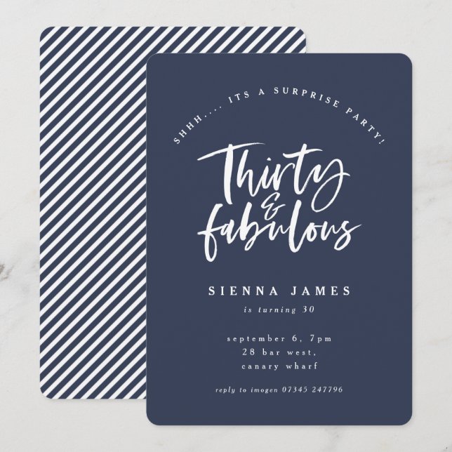 invitation de fête d'anniversaire fabuleux et tren (Devant / Derrière)
