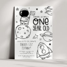 Invitation de fête d'anniversaire - Houston ONE