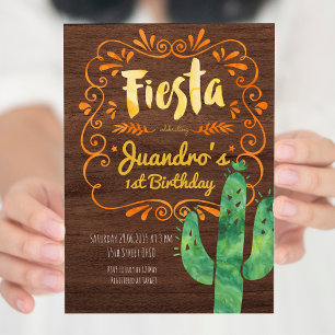 Invitation de fête d'anniversaire mexicaine