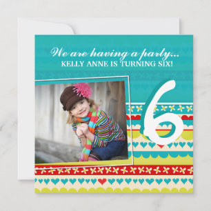 Invitation de fête d'anniversaire pour filles Whim