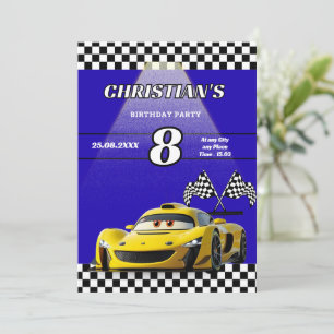Invitation de fête d'anniversaire pour les garçons