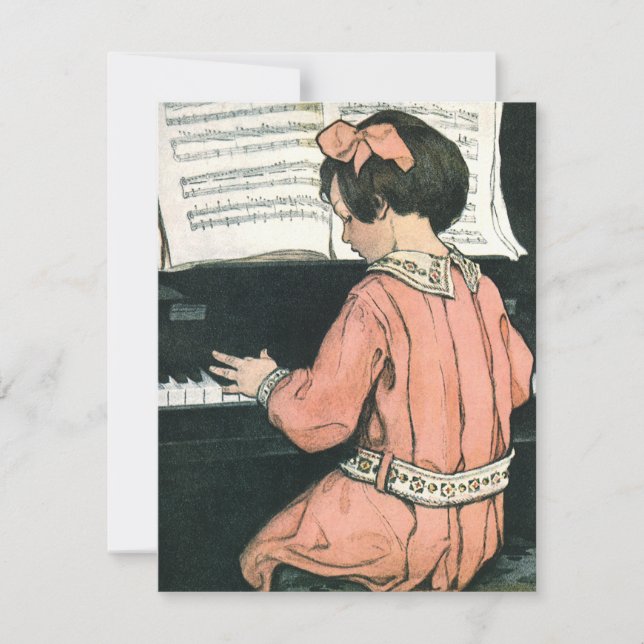 Invitation de fête d'anniversaire pour une fille v (Devant)