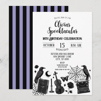 Invitation de fête d'anniversaire Spooktacular