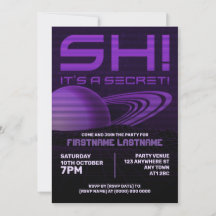 Invitation de fête d'anniversaire surprise rétrowa