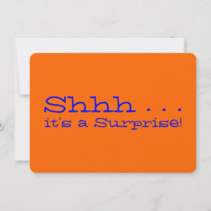 Invitation de fête d'anniversaire surprise - Shhh