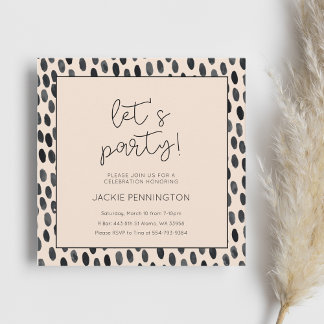 Invitation de fête d'anniversaire Wild Boho