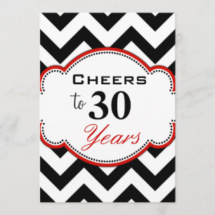 Invitation de fête de 30 ans
