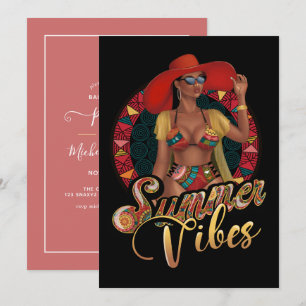 Invitation de fête de bachelorette aux vibrations
