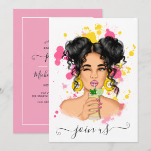 Invitation de fête de bachelorette d'été