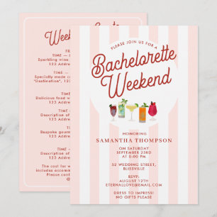 Invitation de fête de Bachelorette itinéraire Bach