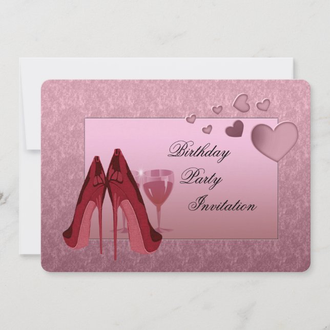 Invitation de fête de date d'anniversaire personna (Devant)