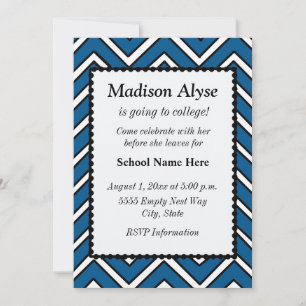 Invitation de fête de départ pour l'université à c