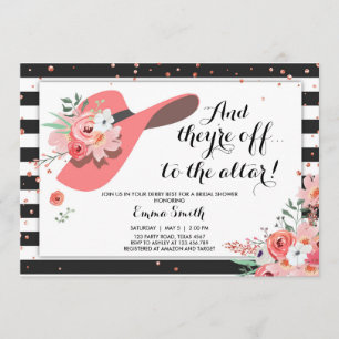 Invitation de Fête de Fiançailles de Derby Portez 