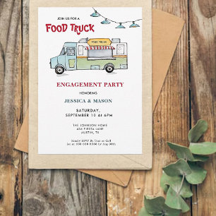 Invitation de fête de fiançailles de mariage de ca