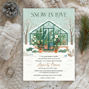 Invitation de Fête de Fiançailles en Serre d'Hiver
