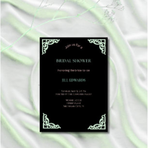 Invitation de Fête de Fiançailles Mariage Vert Men
