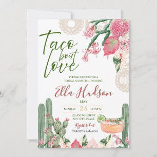 Invitation de Fête de Fiançailles Taco Bout Love