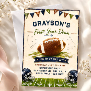 Invitation de fête de football pour la saison de r