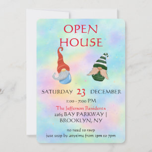 Invitation de fête de gnome amusant – Charmant et