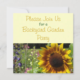 Invitation de fête de jardin