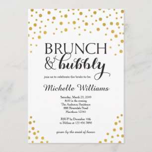 Invitation de Fête de la mariée/brunch et