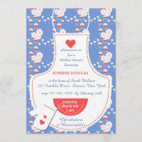 Invitation de Fête de la mariée de cuisine de