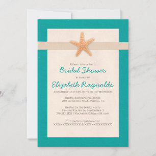 Invitation de Fête de la mariée de destination de