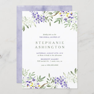 Invitation de Fête de la mariée de glycines