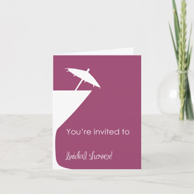 Invitation de Fête de la mariée de Martini (Devant)