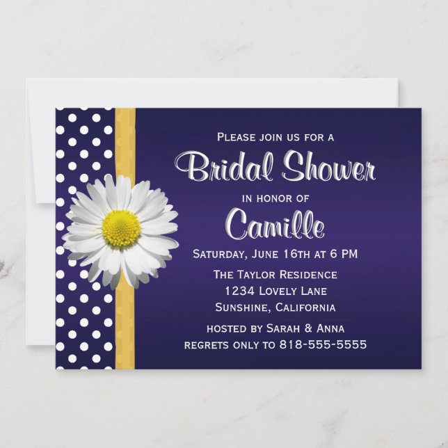 Invitation de Fête de la mariée de YellowDaisy de (Devant)