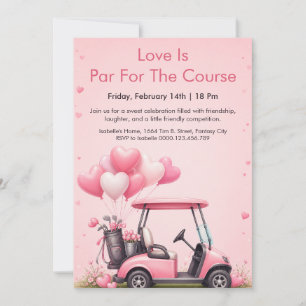 Invitation de fête de la Saint-Valentin dans un ch
